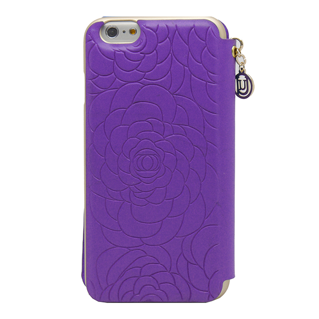 【iPhone6s/6 ケース】Chamelia Leather Folio Hard Shell Purple Metallicgoods_nameサブ画像