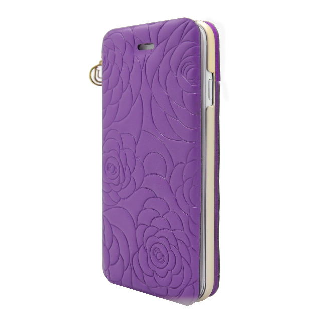 【iPhone6s/6 ケース】Chamelia Leather Folio Hard Shell Purple Metallicサブ画像