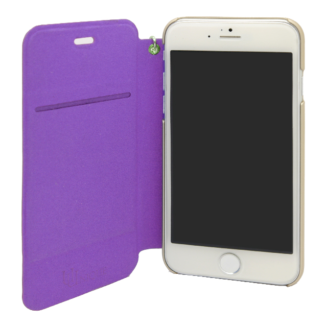 【iPhone6s/6 ケース】Chamelia Leather Folio Hard Shell Purple Metallicサブ画像