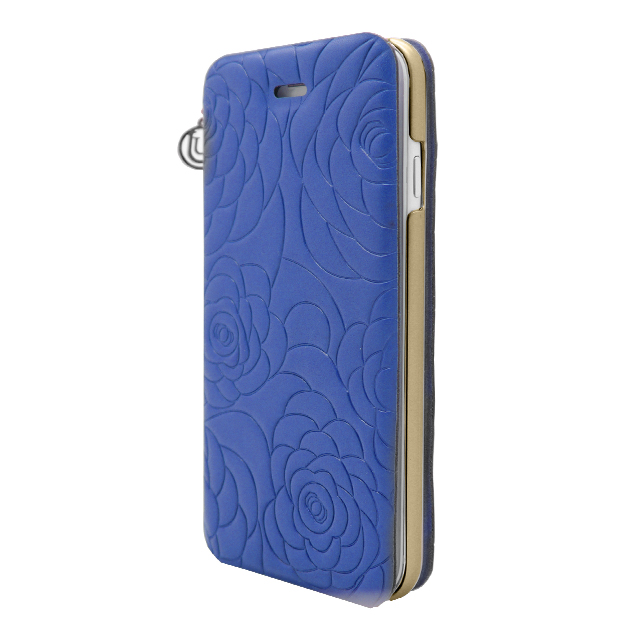 【iPhone6s/6 ケース】Chamelia Leather Folio Hard Shell Blue Metallicgoods_nameサブ画像