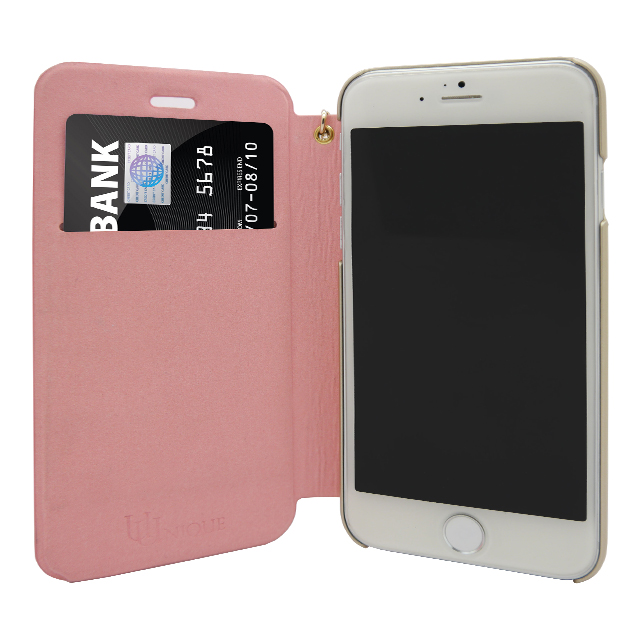 【iPhone6s/6 ケース】Heart design Patent leather Baby Pinkサブ画像