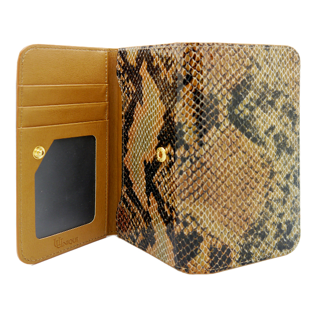 【iPhone6s/6 ケース】Luxe Exotic Female Wallet Snake (Tan)goods_nameサブ画像