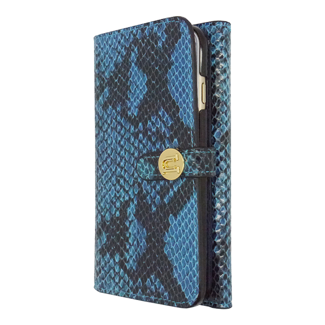 【iPhone6s/6 ケース】Luxe Exotic Female Wallet Snake (Blue)サブ画像