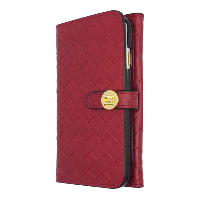 【iPhone6s/6 ケース】Luxe Exotic Female Wallet Weave (Red)goods_nameサブ画像