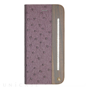 【iPhone6s Plus/6 Plus ケース】Wooden Case with Ostrich design Purple