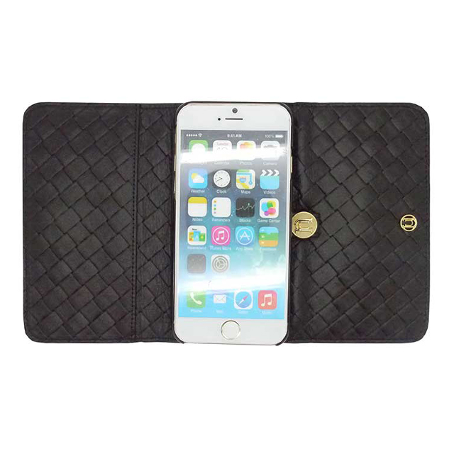 【iPhone6s Plus/6 Plus ケース】Luxe Exotic Female Wallet Weave (Black)goods_nameサブ画像