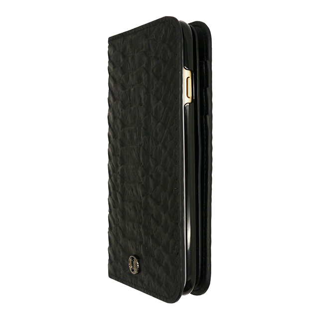 【iPhone6s Plus/6 Plus ケース】Luxe Exotic Croc Folio Wallet- Unisex/Men Blackgoods_nameサブ画像