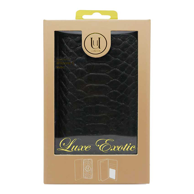 【iPhone6s Plus/6 Plus ケース】Luxe Exotic Croc Folio Wallet- Unisex/Men Blackgoods_nameサブ画像