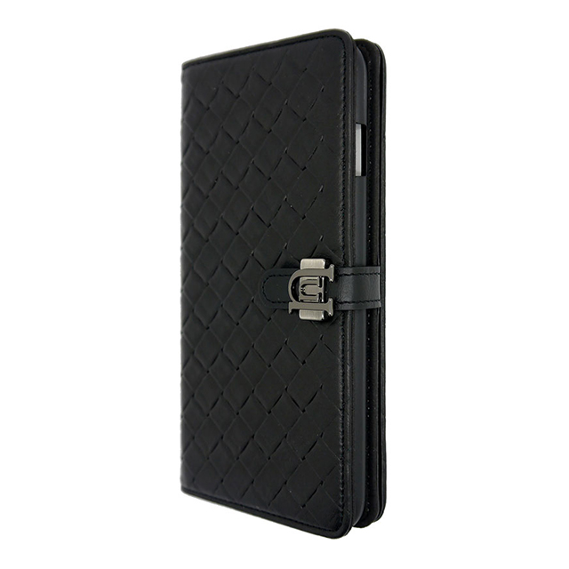 【iPhone6s Plus/6 Plus ケース】Luxe Exotic Slider Leather Wallet (Weave Black)サブ画像