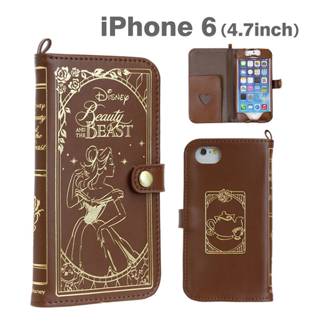 【iPhone6s/6 ケース】ディズニーキャラクター/Old Book Case(美女と野獣)goods_nameサブ画像