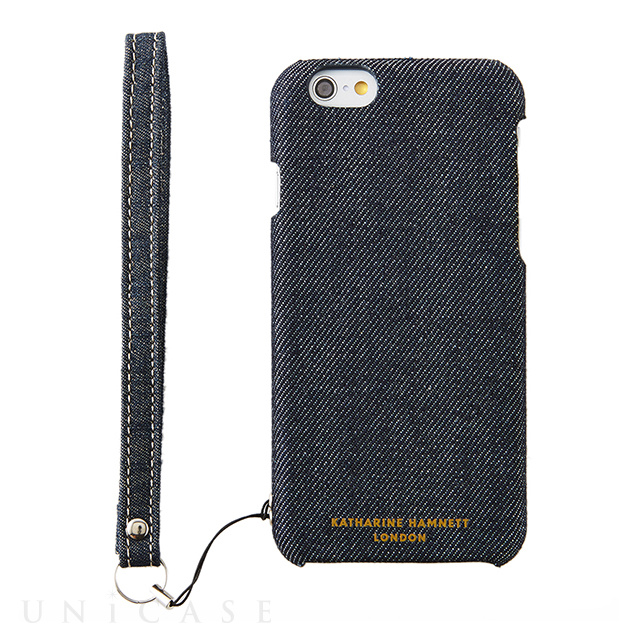 【iPhone6s/6 ケース】KATHARINE HAMNETT LONDON×Simplism カードポケットケース (Denim)