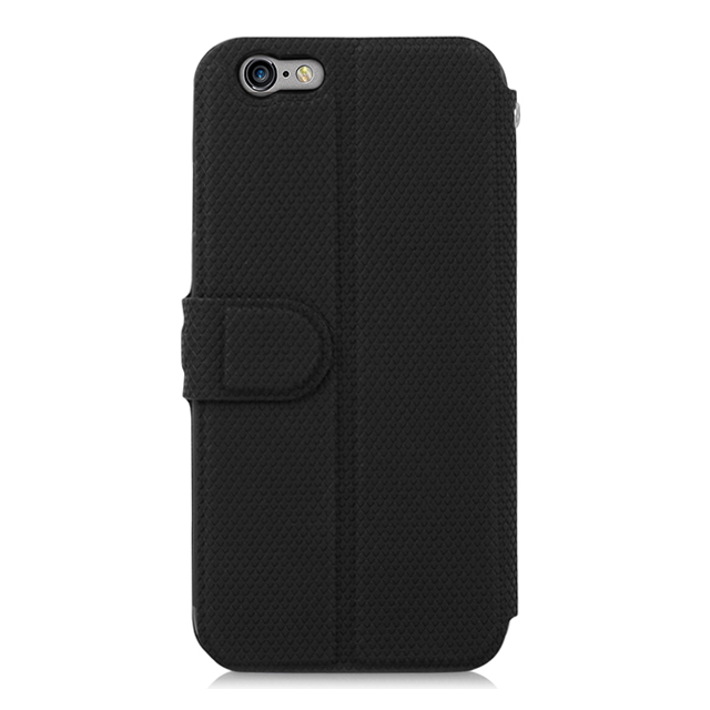 【iPhone6s Plus/6 Plus ケース】Flip Case RUBBER Stealth  Blackサブ画像