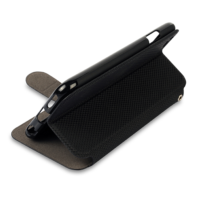 【iPhone6s Plus/6 Plus ケース】Flip Case RUBBER Stealth  Blackサブ画像