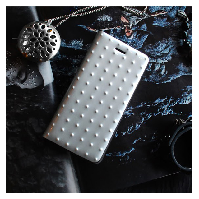 【iPhone6s/6 ケース】Glossy Dot Diary (シルバー)goods_nameサブ画像