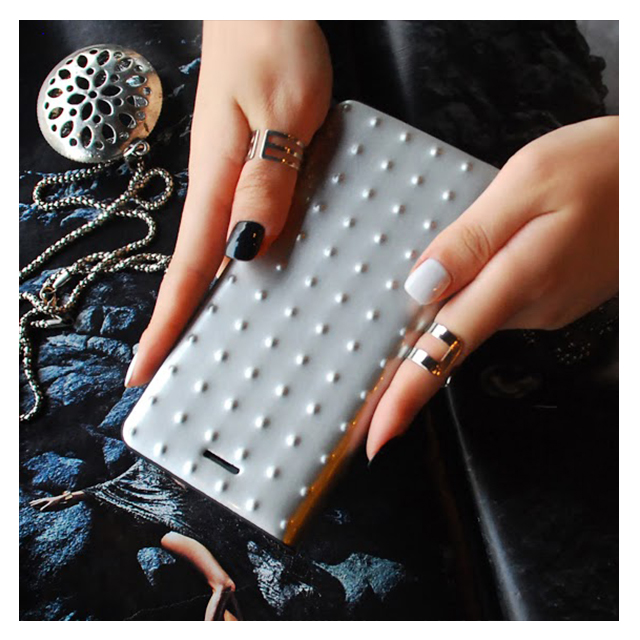 【iPhone6s/6 ケース】Glossy Dot Diary (シルバー)goods_nameサブ画像