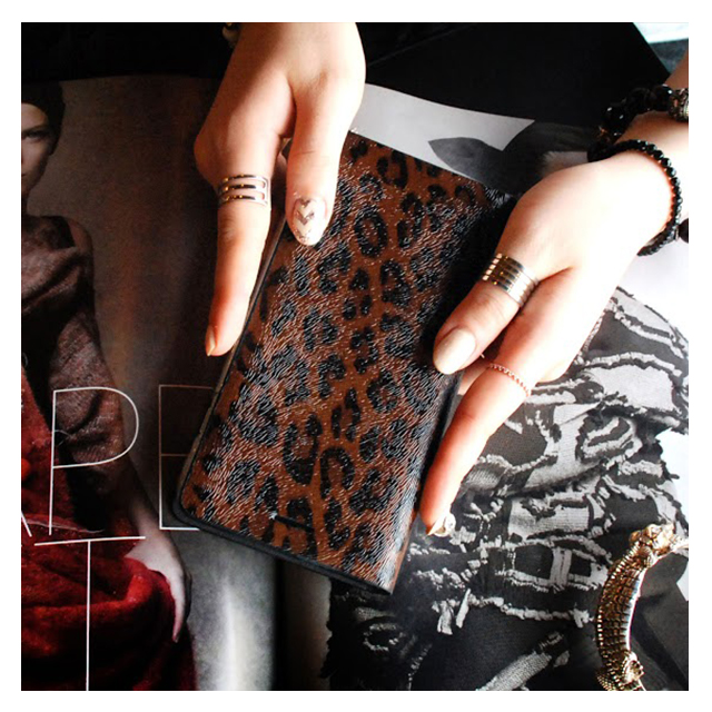 【iPhone6s Plus/6 Plus ケース】Leopard Diary (ブラウン)goods_nameサブ画像