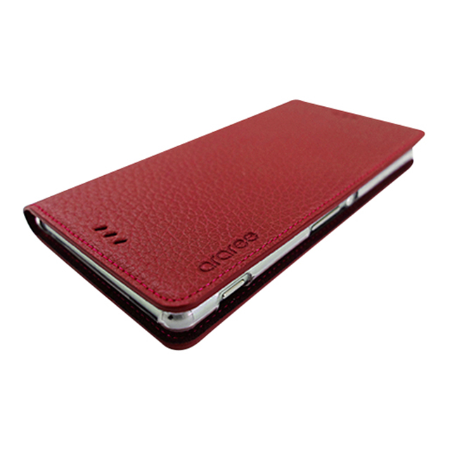 【XPERIA Z3 ケース】Soft Grain Diary (レッド)goods_nameサブ画像