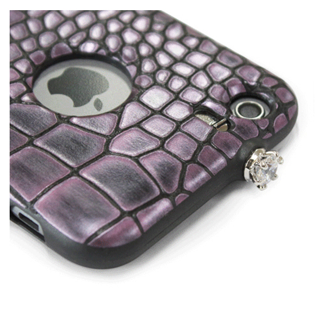 【iPhone6 ケース】TWINKLE-i6 NATURAL LEATHER CROCO SKIN (バイオレット)サブ画像