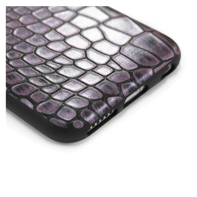 【iPhone6 ケース】TWINKLE-i6 NATURAL LEATHER CROCO SKIN (バイオレット)サブ画像