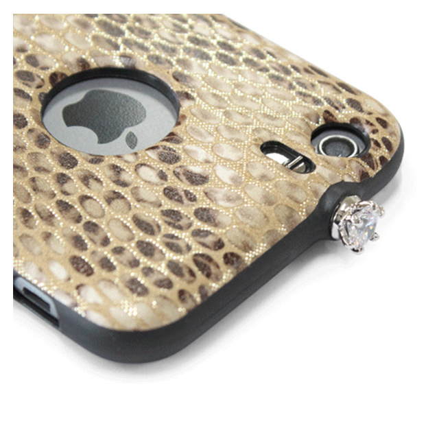 【iPhone6 ケース】TWINKLE-i6 NATURAL LEATHER SNAKE SKIN (シャンパンゴールド)サブ画像