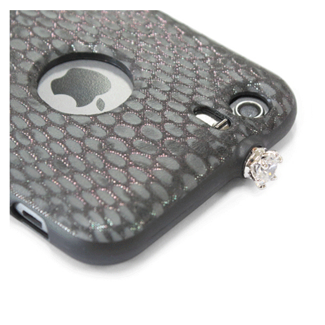 【iPhone6 ケース】TWINKLE-i6 NATURAL LEATHER SNAKE SKIN (スペースグレー)goods_nameサブ画像