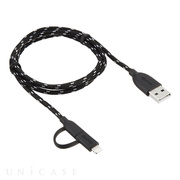 Duo-cable  Lightning＆microUSB (B...