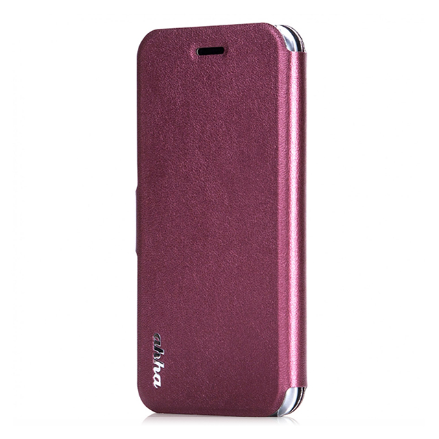 【iPhone6s/6 ケース】Dual Face Flip Case SYKES MIX Purple Checker/Metallic Redサブ画像