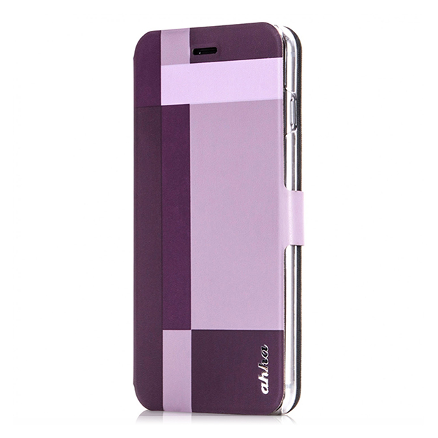 【iPhone6s Plus/6 Plus ケース】Dual Face Flip Case SYKES MIX Purple Checker/Metallic Redgoods_nameサブ画像