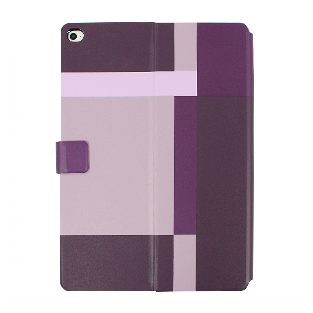 【iPad Air2 ケース】Dual Face Flip Case SYKES MIX Purple Checker/Metallic Redgoods_nameサブ画像