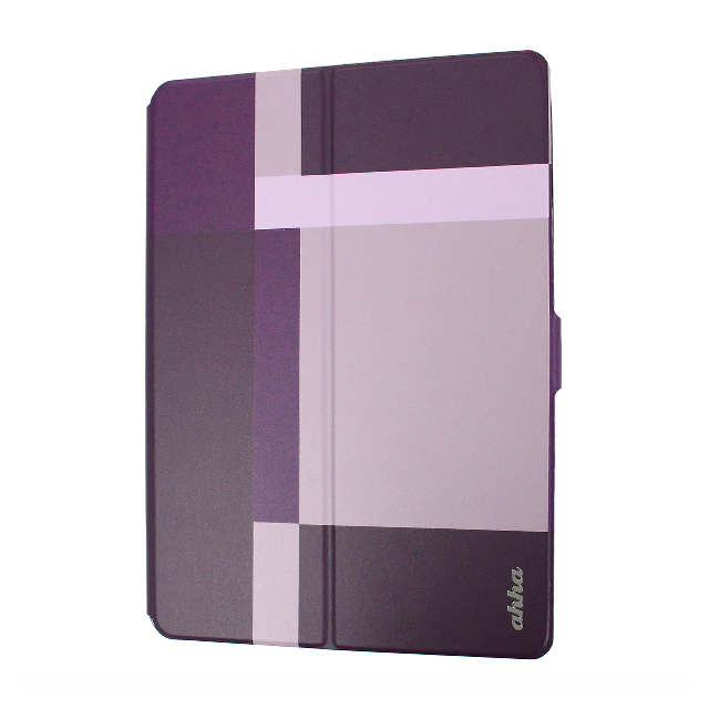 【iPad Air2 ケース】Dual Face Flip Case SYKES MIX Purple Checker/Metallic Redgoods_nameサブ画像