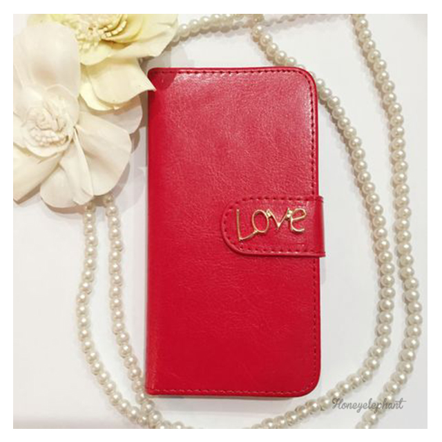 【iPhone6 ケース】LOVE ダイアリー (レッド)goods_nameサブ画像