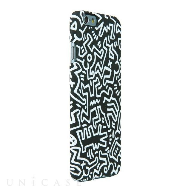 【iPhone6 ケース】Keith Haring Collection Hard Case Chaos/Black x White