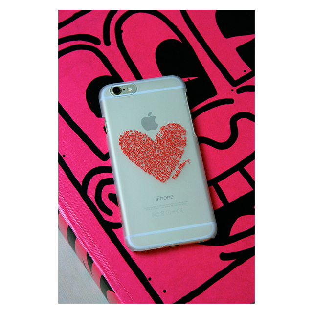 【iPhone6 ケース】Keith Haring Collection Ice Case Heart/Clear x Redgoods_nameサブ画像