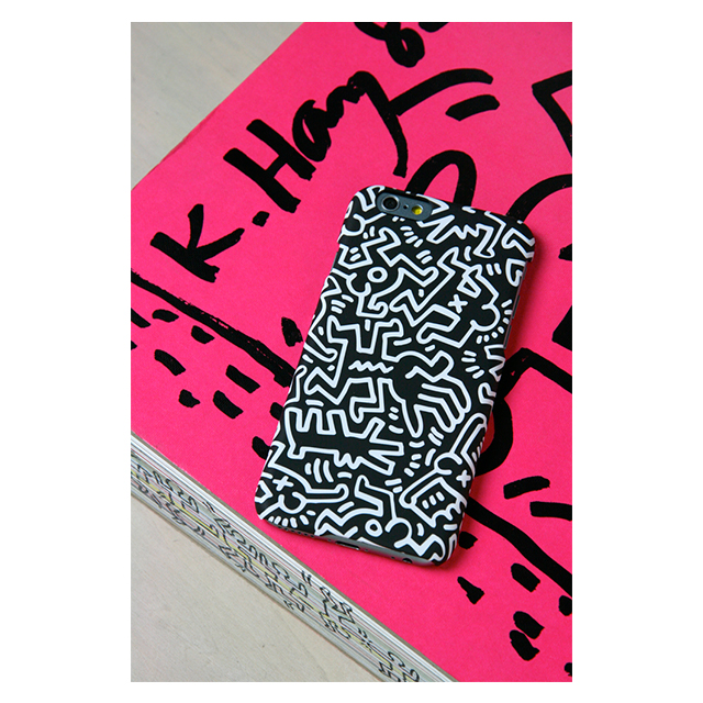 【iPhone6 ケース】Keith Haring Collection Hard Case Chaos/Black x Whiteサブ画像