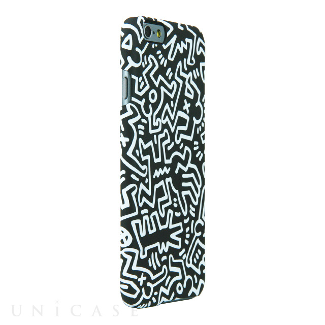 【iPhone6 Plus ケース】Keith Haring Collection Hard Case Chaos/Black x White