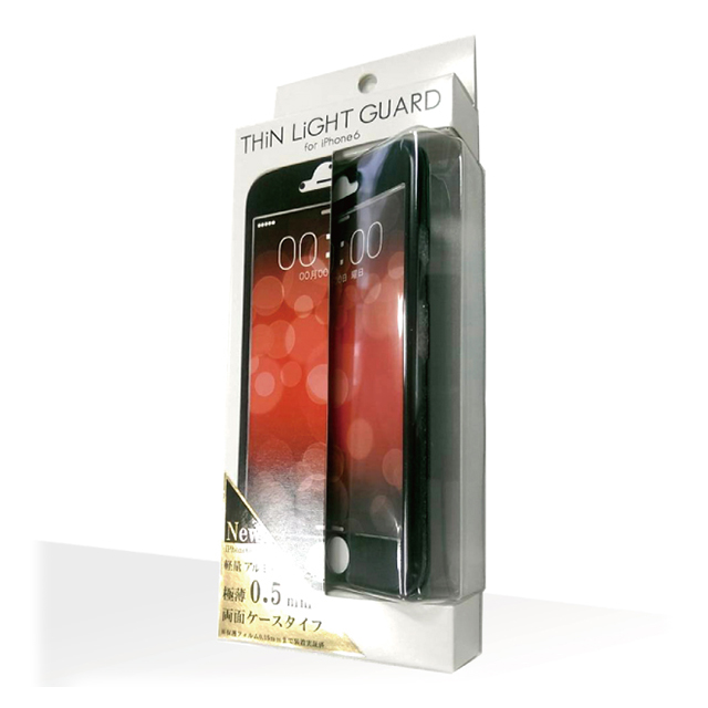 【iPhone6 ケース】THiN LiGHT GUARD アルミケース ブラックサブ画像