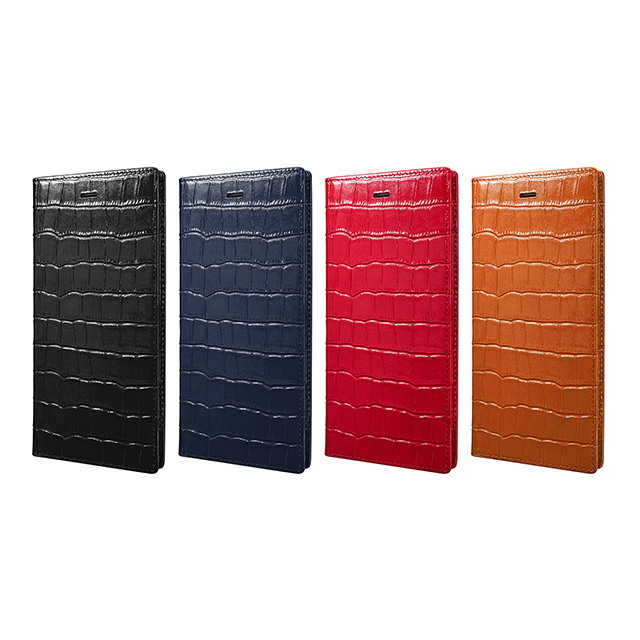 【iPhone6s Plus/6 Plus ケース】Croco Patterned Full Leather Case (Red)サブ画像