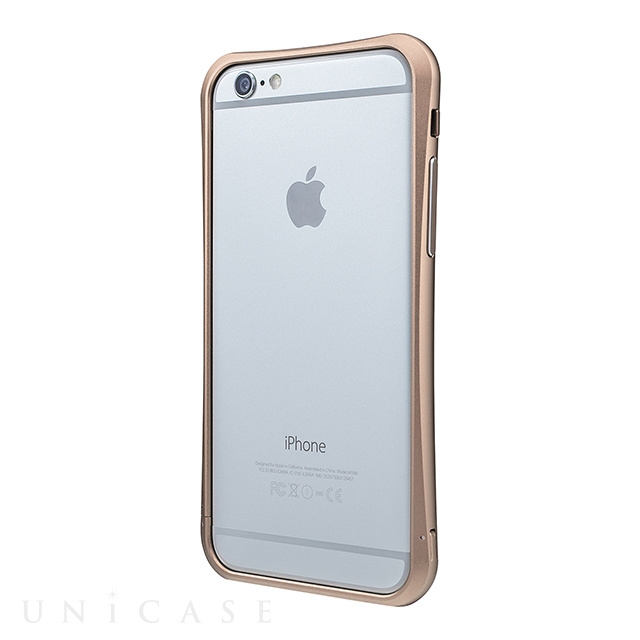 【iPhone6 ケース】SCREW FREE Metal Bumper (Gold)