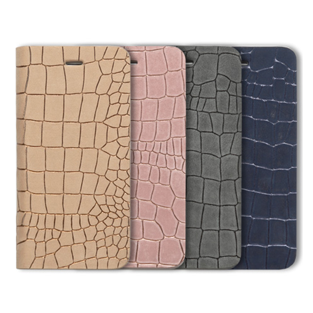 【iPhone6s/6 ケース】Croco Nubuck Diary (ベージュ)goods_nameサブ画像