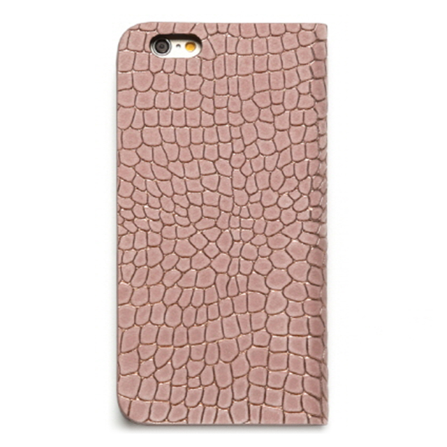 【iPhone6s/6 ケース】Croco Nubuck Diary (ピンク)goods_nameサブ画像