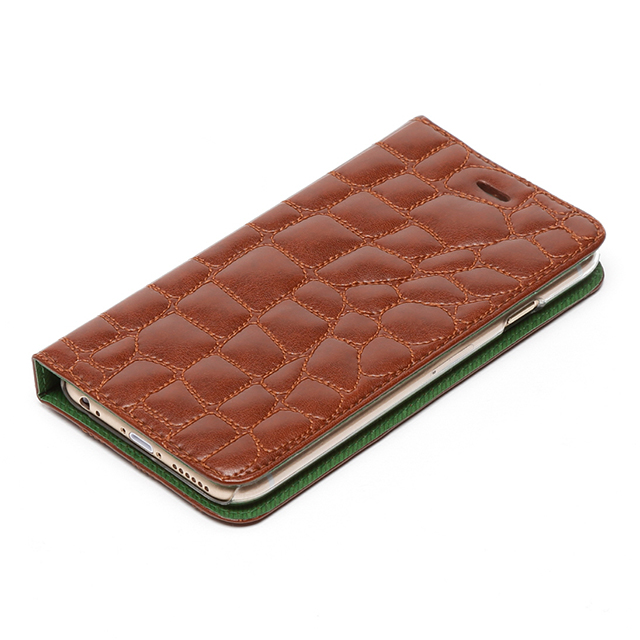 【iPhone6s Plus/6 Plus ケース】Croco Quilting Diary (ブラウン)サブ画像