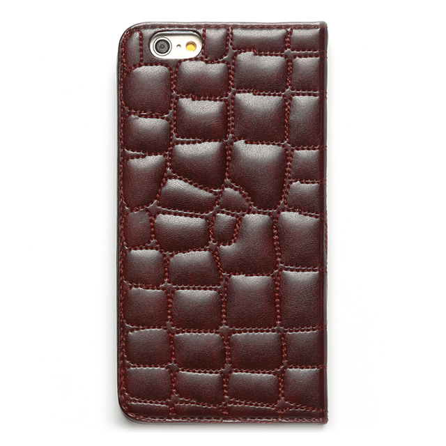 【iPhone6s Plus/6 Plus ケース】Croco Quilting Diary (ワイン)サブ画像