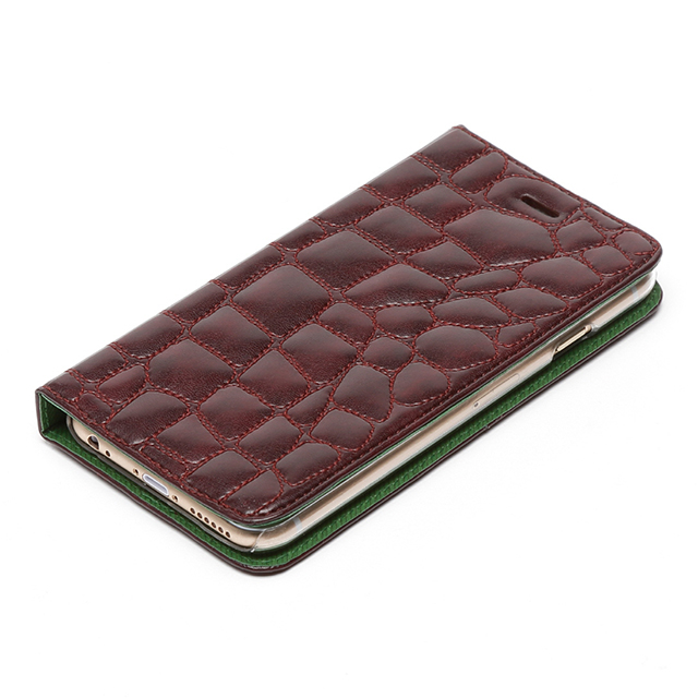 【iPhone6s Plus/6 Plus ケース】Croco Quilting Diary (ワイン)サブ画像