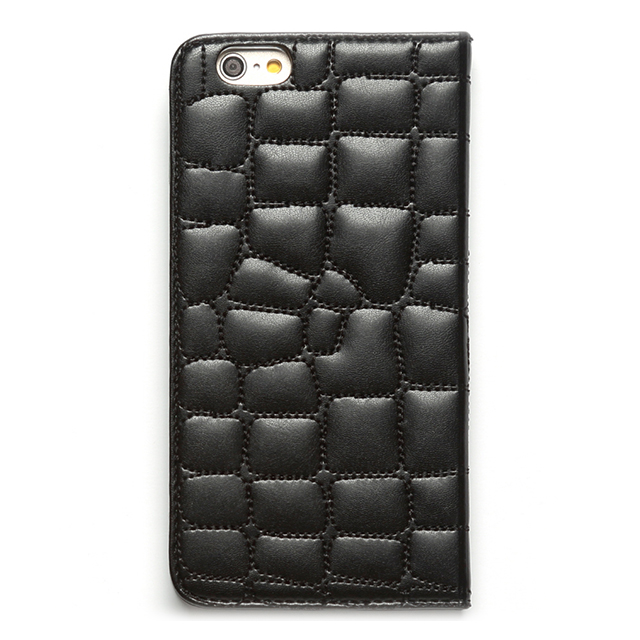 【iPhone6s Plus/6 Plus ケース】Croco Quilting Diary (ブラック)goods_nameサブ画像