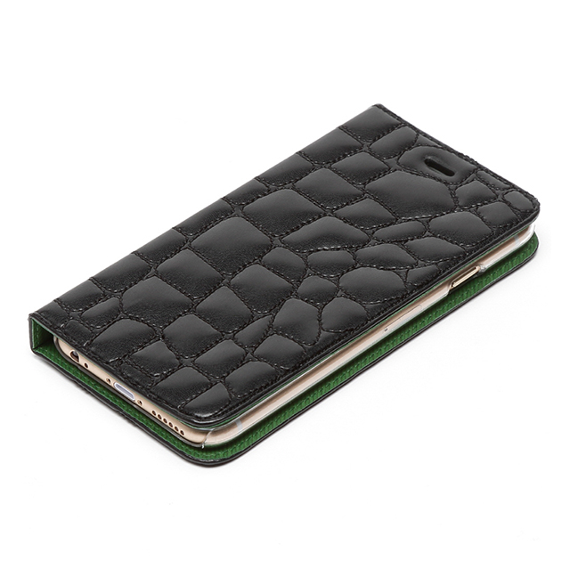 【iPhone6s Plus/6 Plus ケース】Croco Quilting Diary (ブラック)goods_nameサブ画像