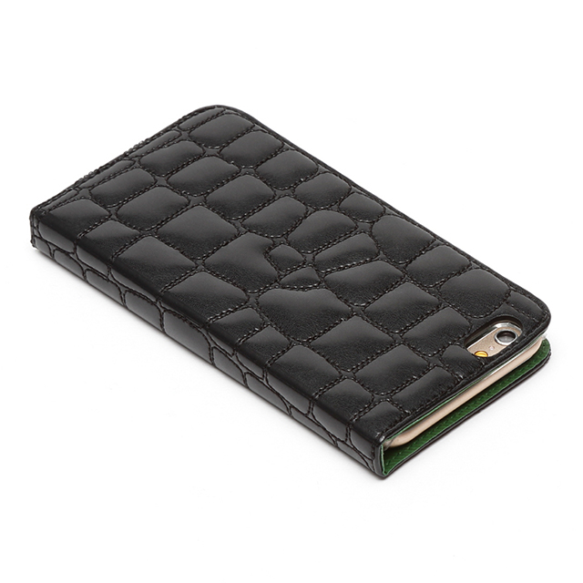 【iPhone6s Plus/6 Plus ケース】Croco Quilting Diary (ブラック)goods_nameサブ画像