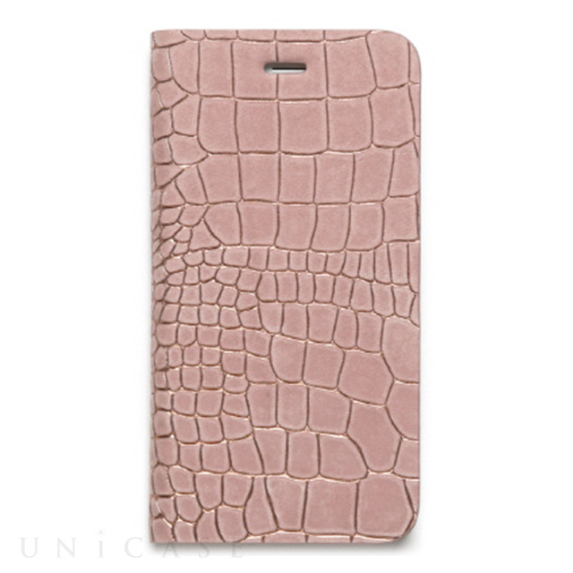 【iPhone6s Plus/6 Plus ケース】Croco Nubuck Diary (ピンク)