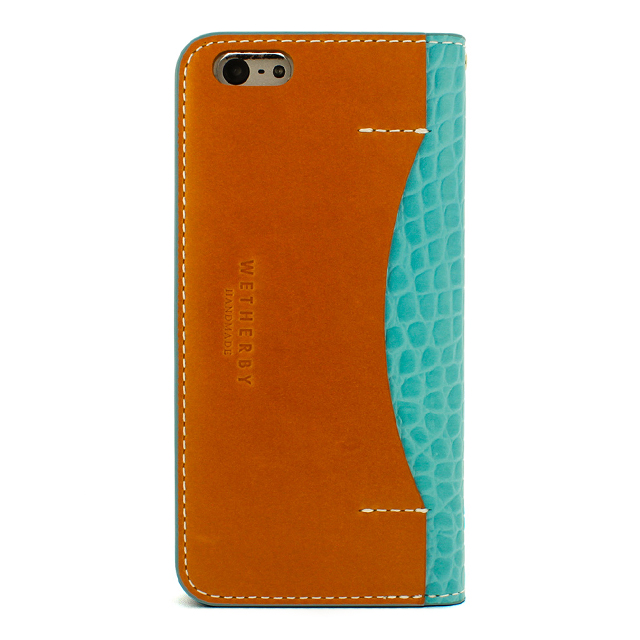 【iPhone6s/6 ケース】DESIGNSKIN WETHERBY・Premium Croco (Blue)サブ画像