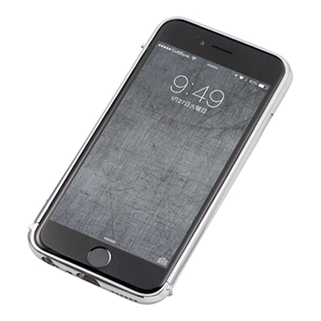 【iPhone6s/6 ケース】CLEAVE Stainless Bumper ”The One” (Silver)サブ画像