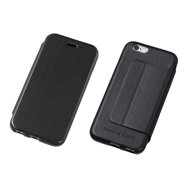 【iPhone6s/6 ケース】Carbon Fiber ＆ Leather Case Blackサブ画像